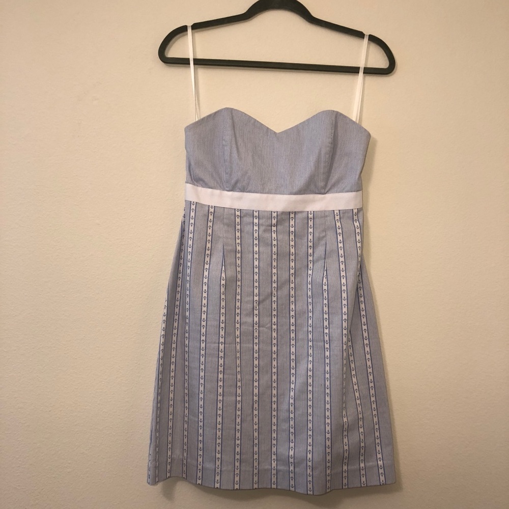 Vineyard Vines sweetheart strapless anchor dress